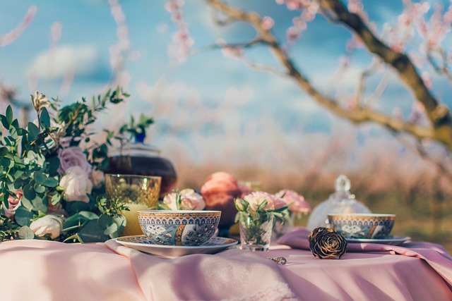 Hands preparing a tea ceremony with minimalist teaware